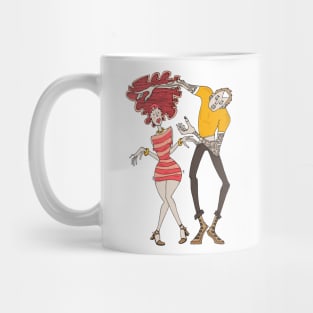 Girl and boy dancing Mug